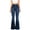 Blue#3, variant on Brilliant Jeans for Women Fashion Ladys High Waisted Lacing Stretch Wide Leg Jeans Bell-Bottomed Pants Clearance Clothes under $5.00
