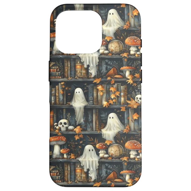 Funda para teléfono Leading Books Over Bookish Ghosts iPhone 16 Pro