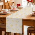 thumbnail image 5 of Summer Lemon Table Runner 70 Inches, Yellow Fruits Leaves Lemon Farmhouse Beige Bed Runner Dresser Scarves Tabletop for Indoor Outdoor Parties/Ceremony/Banquet, 13" x 70", 5 of 9