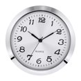 thumbnail image 2 of Ajuste del reloj Insertar Mini reloj Insertar Reloj en miniatura Esfera blanca de metal Fácil instalación Movimiento duradero de 55 mm Plateado Macarena Inserto de mini reloj, 2 of 8