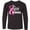 AB-Black, variant on Inktastic Breast Cancer Awareness I Support My Grammy with Pink Ribbon Long Sleeve Youth T-Shirt