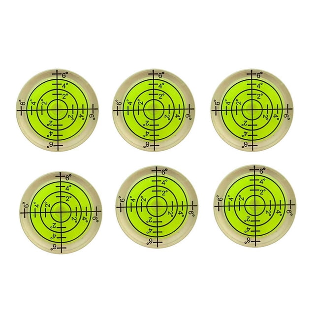 Nivel de burbuja YOTOM 32x7 mm, set de 6 piezas