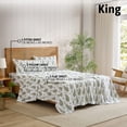 thumbnail image 6 of THD Cottage Core 4-Piece Printed Patterned Floral Blue Bed Sheets Set - Wrinkle Resistant & Ultra Soft - Fits Mattresses up to 15 Inches Deep (King), 6 of 6
