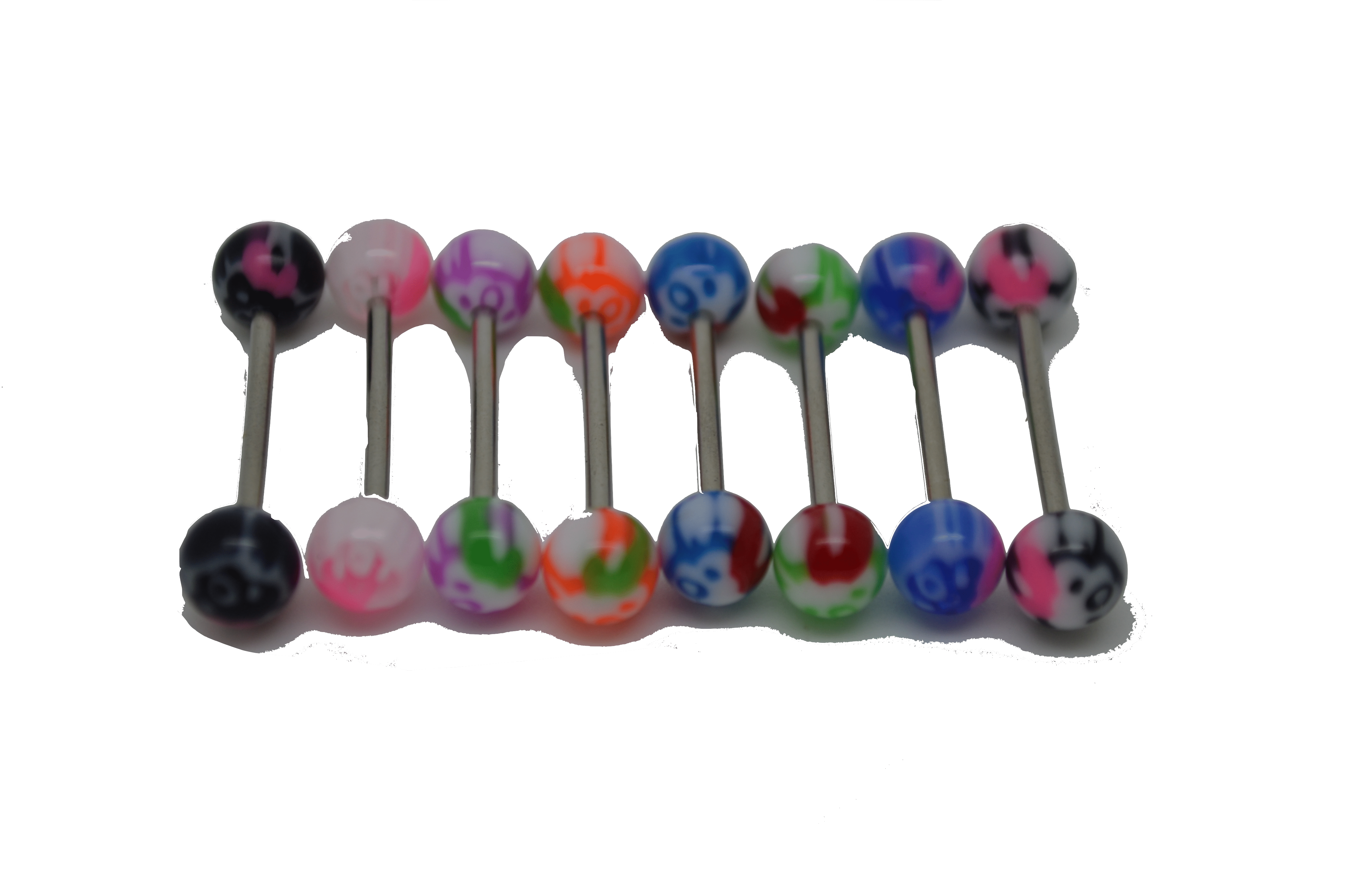 Hello Kitty Tongue Ring/Snake Eyes/Nipple (Blue Red) (B/4/5)