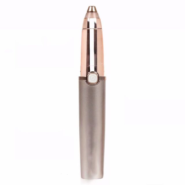 Depiladora recortadora de pelo de cejas recargable para mujeres con luz LED brillar Electrónica