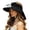 Black, variant on Solar Powered Wide Brim Outdoor Hat With Integrated Ventilation Fan for Summer Leisure Activities
