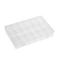 thumbnail image 1 of Labymos Adjustable Dividers Transparent Plastic 18 Compartment Slot Storage Box Organizer Jewelry Tools Electronic Components, 1 of 8