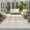 White, Sage, Mustard, Denim, variant on 3'x5' Area Rugs, Green Blue Yellow Botanical Indoor Outdoor Area Rug for Living Room Bedroom, Farmhouse Vertical Leaves Washable Bathroom Rugs Kitchen Floor Carpet Mats Home Decor Aesthetic