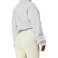 thumbnail image 2 of Women's Full Zip Fleece Short Jacket Warm Winter Long Sleeve Stand Collar Sherpa Crop Coat, 2 of 5