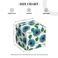 thumbnail image 4 of Kdxio Blue Sunflowers Print Tissue Box Cover,Square Decorative PU Leather Facial Paper Case Organizer Holder Dispenser for Bathroom,Night Stands,Desk,Car 5.2''X5.2''X5.2'', 4 of 8