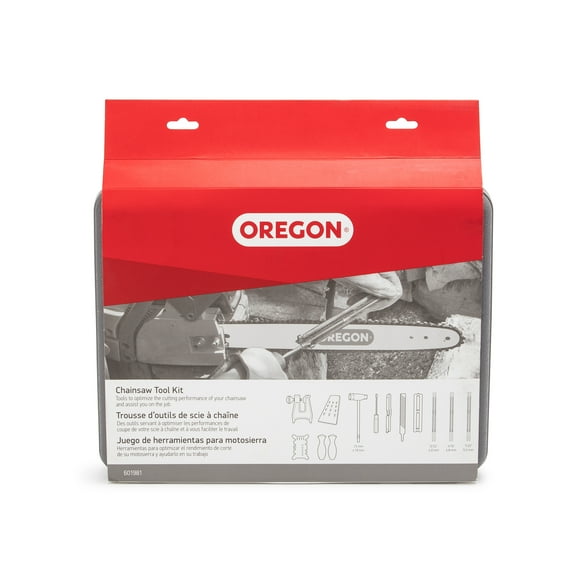 Oregon 17-Piece Chainsaw Sharpening and Maintenance Kit with Files, Guides, and Case