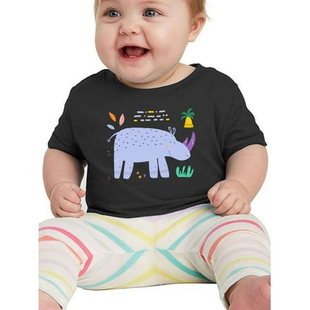 

Rhino Doodle Style Safari T-Shirt Infant -Image by Shutterstock 6 Months