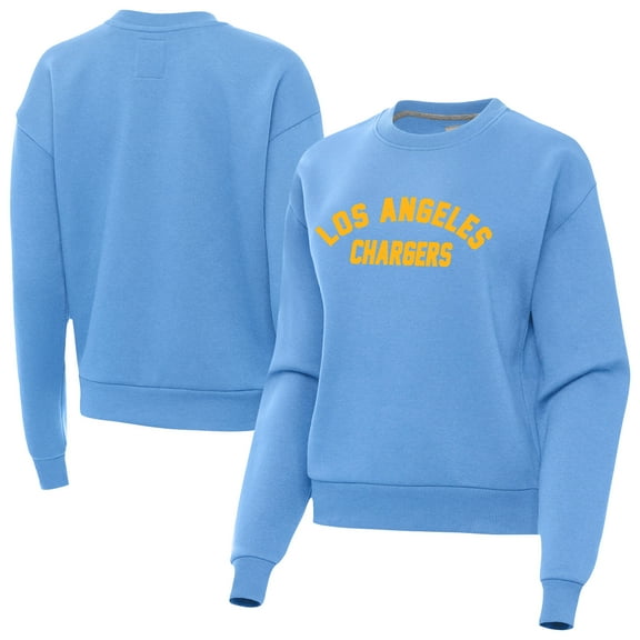 Women's Antigua  Powder Blue Los Angeles Chargers Victory Sweatshirt