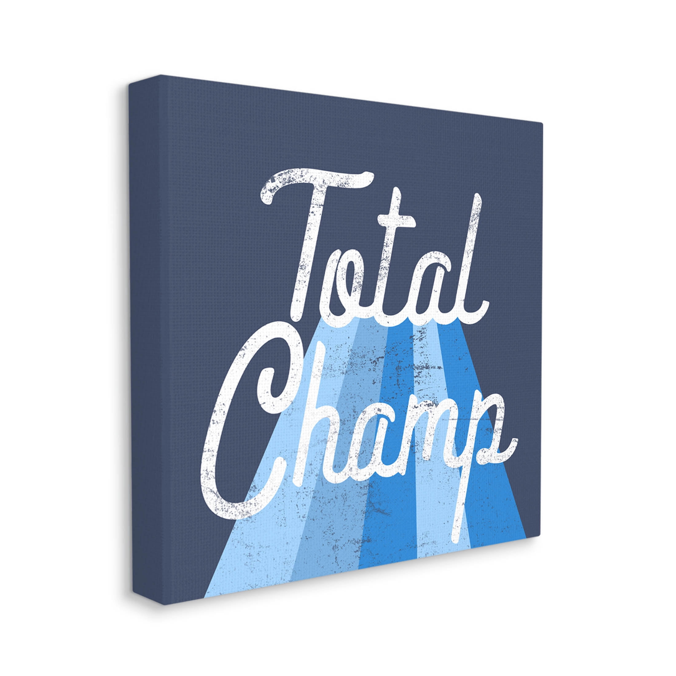 Stupell Industries Total Champ Vintage Stripes Graphic Art Gallery Wrapped Canvas Print Wall Art, Design by Lil' Rue