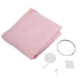 thumbnail image 1 of Dosel de cama infantil redondo en forma de cúpula de color rosa con mosquitero para leer y jugar, 1 of 8