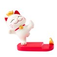 thumbnail image 2 of Fortune Cat Phone Stand, Durable Resin, Bright Colors, Perfect Gift for Home Tabletop Office, Wide Application, 2 of 7