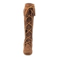 thumbnail image 2 of Minnetonka Women's Front Lace Knee High Boots ,Dusty Brown,4 M US, 2 of 5