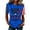 Blue, variant on EANJE Women 9/11 25th Anniversary T Shirts Never Forget Raglan Shirt 2001-2026 American Flag Shoulder Crew Neck Short Sleeve Patriotic Memorial Casual Tee Pink M