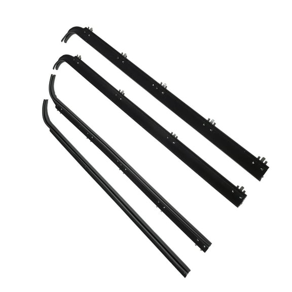 Unique Bargains 1 Set Window Weatherstrip Trim Seal Belt for Ford F150 F250 F350 Bronco 87-97 E7TZ1521452A E7TZ1521453A