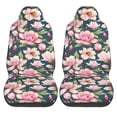 thumbnail image 1 of LAKIMCT Pink Magnolia Flower Car Seat Covers Vehicle Front Seat Covers Universal Fit Seat Protector, 1 of 9
