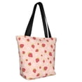 thumbnail image 2 of Fotbe Strawberries Pattern Beach Tote,Shoulder Handbag,Spacious Tote Bag,Lightweight Travel Bag,Versatile Shopping Bag, 2 of 9