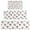 White Cow Bow, variant on Beige Cow Head Pattern Kitchen Rugs Sets Of 3,Kitchen Runner Rugs Non Skid Washable,Decorative Kitchen Floor Mats for Kitchen,Sink,Laundry,17"x30"+ 17"x47" + 17"x59"