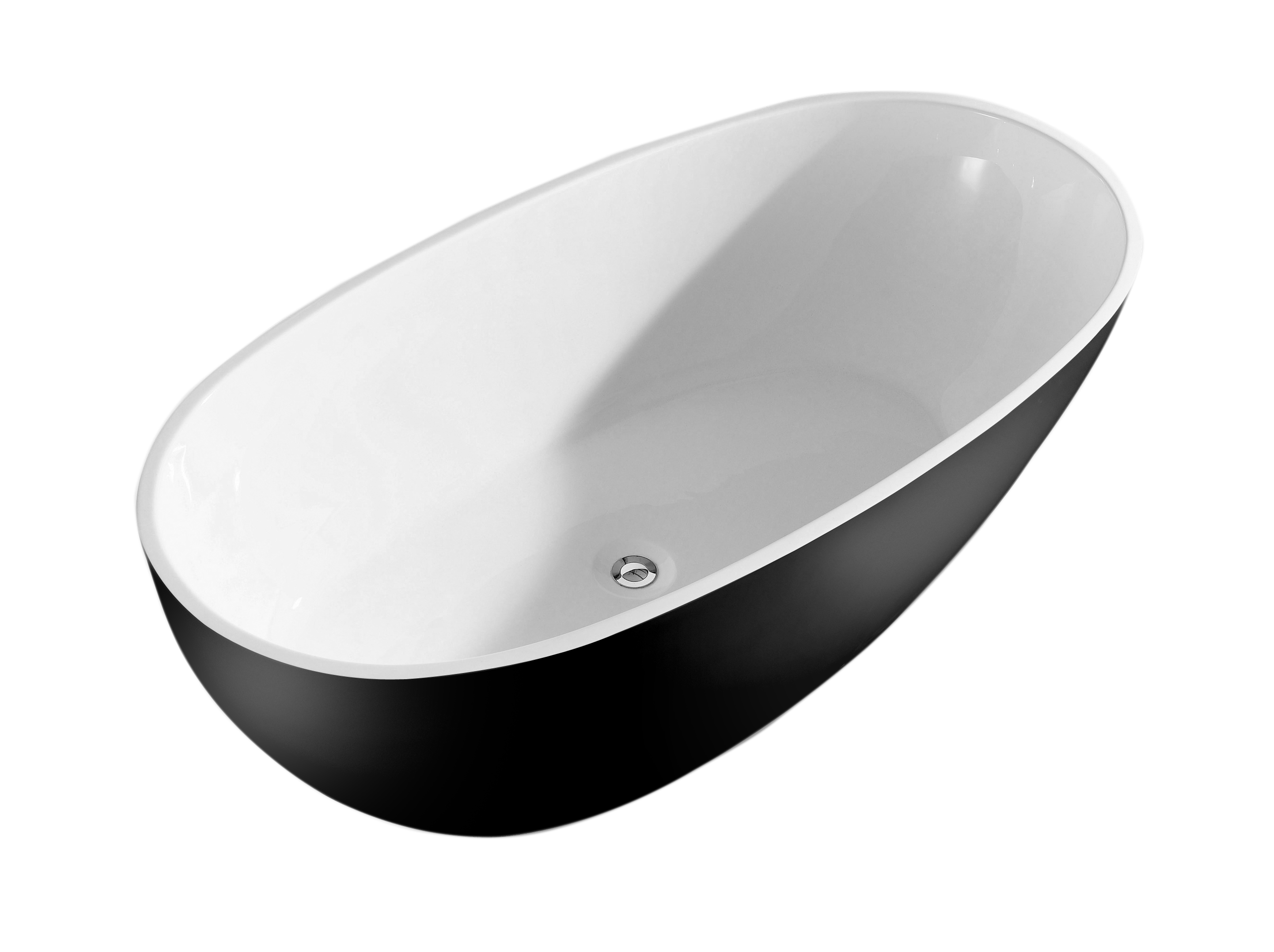 A&E Bath Charlotte Black Freestanding bathtub