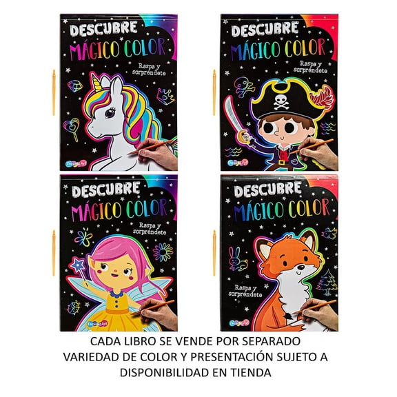 Libro Actividades Raspa y Descubre Prichos 8 Páginas Varios Modelos 1 Pieza