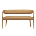 thumbnail image 5 of Modway Pinnacle 20" Upholstered Faux Leather Accent Bench in Tan, 5 of 9