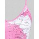 thumbnail image 3 of Tank Top de Talla Extra con Estampado de Mapa en Espalda Rosegal  Camisetas sin mangas de talla grande, 3 of 5