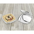 thumbnail image 3 of Fawn  French Bulldog and Flowers Compact Mirror 2.75 in x 3 in, 3 of 4