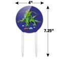 thumbnail image 2 of Acrylic Rainforest Iguana and Caterpillar Cake Topper Party Decoration for Wedding Anniversary Birthday Graduation, 2 of 7