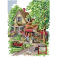 thumbnail image 1 of Hilo de bordar Eco-algodón parcial 14CT Impreso Village Cross Stitch Artwork, 1 of 9