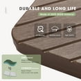 thumbnail image 3 of Scafild | 4-Piece Patio Offset Umbrella Base Stand,180lbs Heavy-Duty Sand Filled Patio Umbrella Base - Brown, 3 of 7