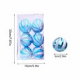 thumbnail image 3 of Yyuenw 6pcs Christmas Ball Ornaments, 2.36 '' Silver Blue Ornament for Christmas Tree, Hand Painted Shatterproof Plastic Hanging Baubles, Wedding Holiday Party Decoration, 3 of 5
