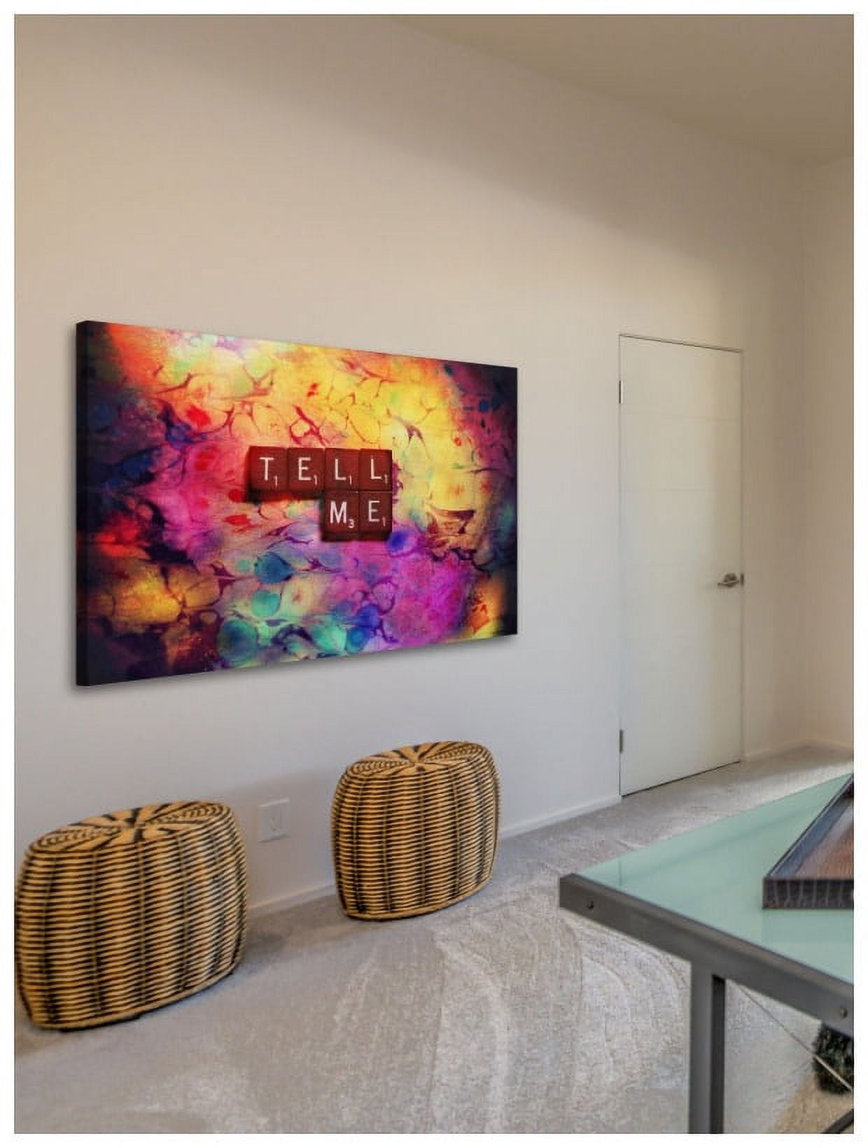 Marmont Hill "Tell Me" Sylvia Cook Painting Print on Canvas