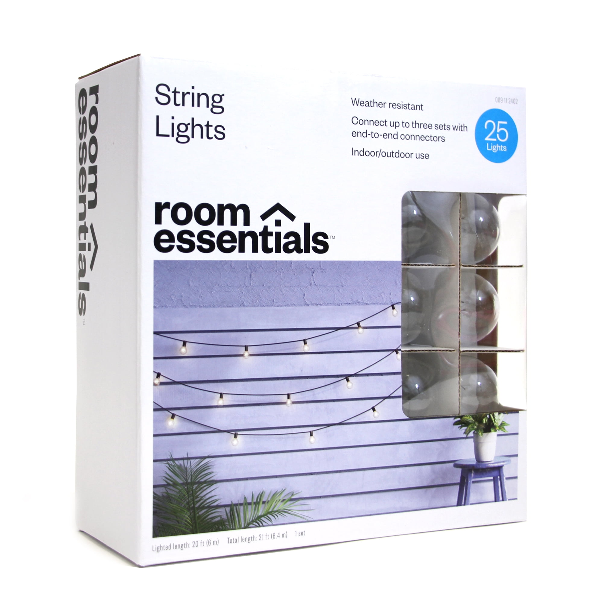 Room Essentials String Lights 25 Socket Outdoorstring Light