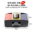 thumbnail image 4 of Automatic Electric Card Shuffler, Battery-Operated Poker Shuffle Machine for Home Card Games, Blackjack, Texas Hold'em, Poker, UNO, Bridge, Party Club (1-2 Decks), 4 of 5