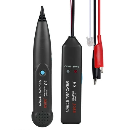 BSIDE Telephone Line Detector Line Finder Network Cable Tester RJ11 Tester Continuity Test FWT21 Wire Cable Tone Generator Wires Trace Diagnose the Break Point with Carrying Bag MS6812