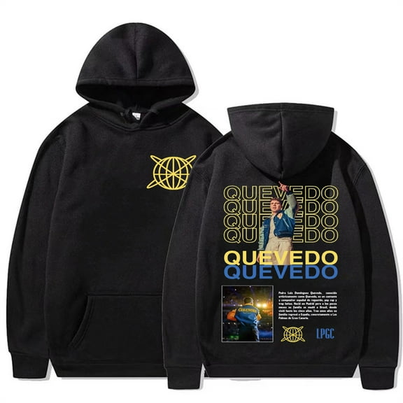 Rapper QUEVEDO Buenas Noches 2025 Tour Hoodies Women Men Long Sleeve Casual Sweatshirt Clothes