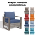 thumbnail image 6 of Patiobula 8-Piece Outdoor Deep Seat Cushion Set, 22 x 24, Water Repellent, Fade Resistant, 6-Inch Thicken Deep Seat Bottom and Back Cushion for Chair, Sofa, and Couch, Navy, 6 of 8