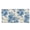 Blue and White Porcelain Pattern, variant on Blue Daisy Floral Pattern Card Holder for Travel, Leather Women Trifold Wallet with Large Capacity Pocket Buckle Long Wallet