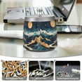 thumbnail image 6 of Yayeee Ashtray with Lid for Cigarette Smokeless Stainless Steel Home Ash Holder, Green Mountains, 6 of 7