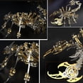 thumbnail image 3 of Puzle 3D de metal Konhaof Gold Scorpion para adultos con colores, 3 of 6