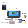 thumbnail image 2 of ZheElen 12/24V Solar Charge Controller with Dual USB Port and LCD Display for Domestic Commercial Industrial Applications, 2 of 9