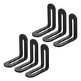 thumbnail image 1 of 6Pcs Soporte de Esquina Ajustable en Forma de L con Ranura, 2.28 x 2.28 Pulgadas Soporte de Esquina Recta de Acero Inoxidable para Muebles de Madera, Negro, 1 of 6