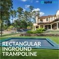 thumbnail image 5 of Capital Play Rectangular In-ground Trampoline 11' X 8' Rectangle Corner Net - Grey, 5 of 20