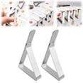 6Pc Stainless Steel Windproof Tablecloth Clips, Triangle Shape Metal ...