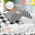 thumbnail image 3 of Farmhouse Checkered Bedding 3 Piece Duvet Cover Set Queen Size, Black White Buffalo Plaid Soft Microfiber Comforter Cover with Zipper Closure & Pillowcases, Wrinkle & FadeResistant Quilt Cover, 3 of 9