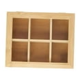 thumbnail image 3 of Caja de té de madera, organizador portátil para cajones de escritorio. 6 rejillas, 3 of 9